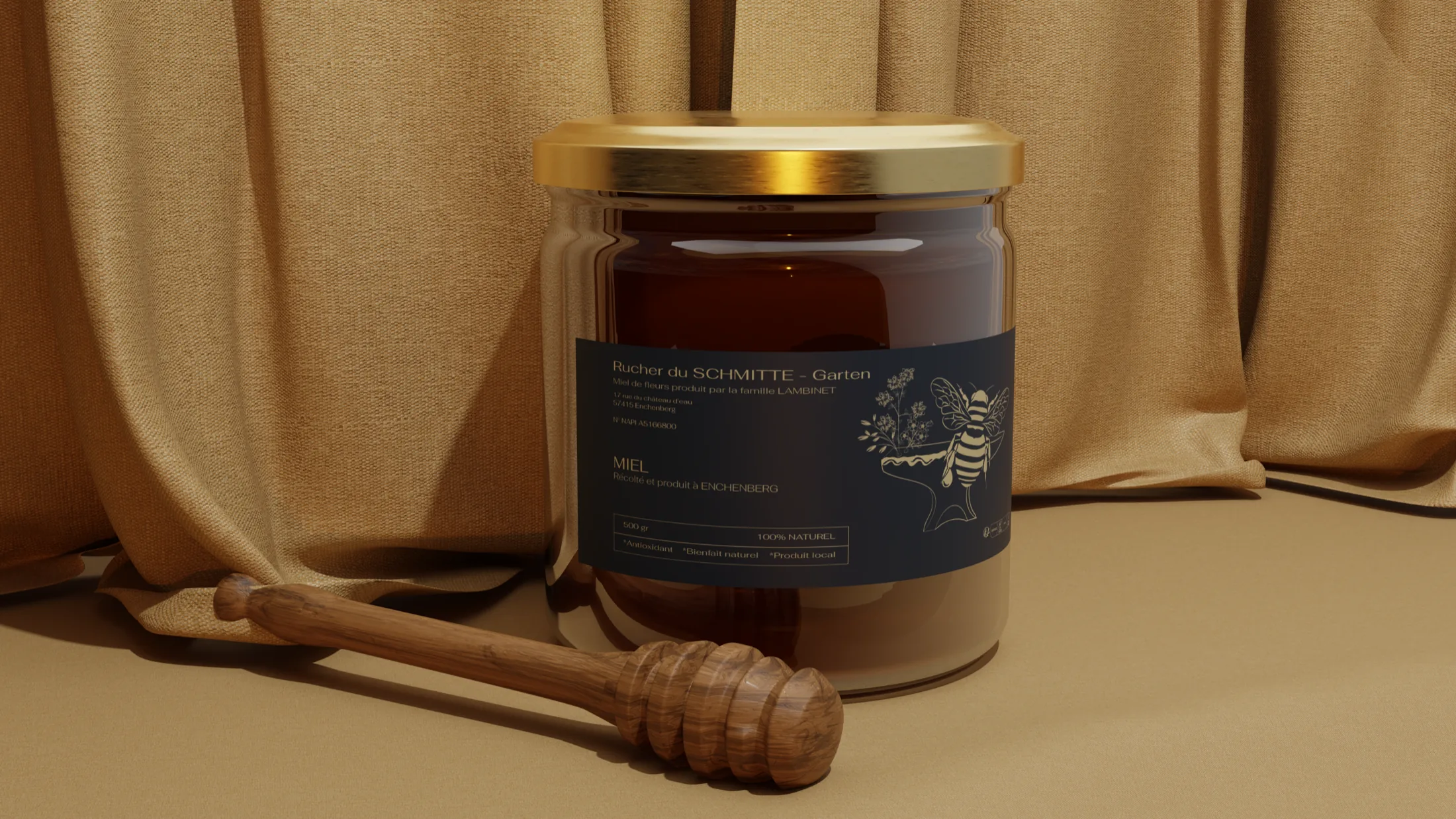 Mockup pot de miel