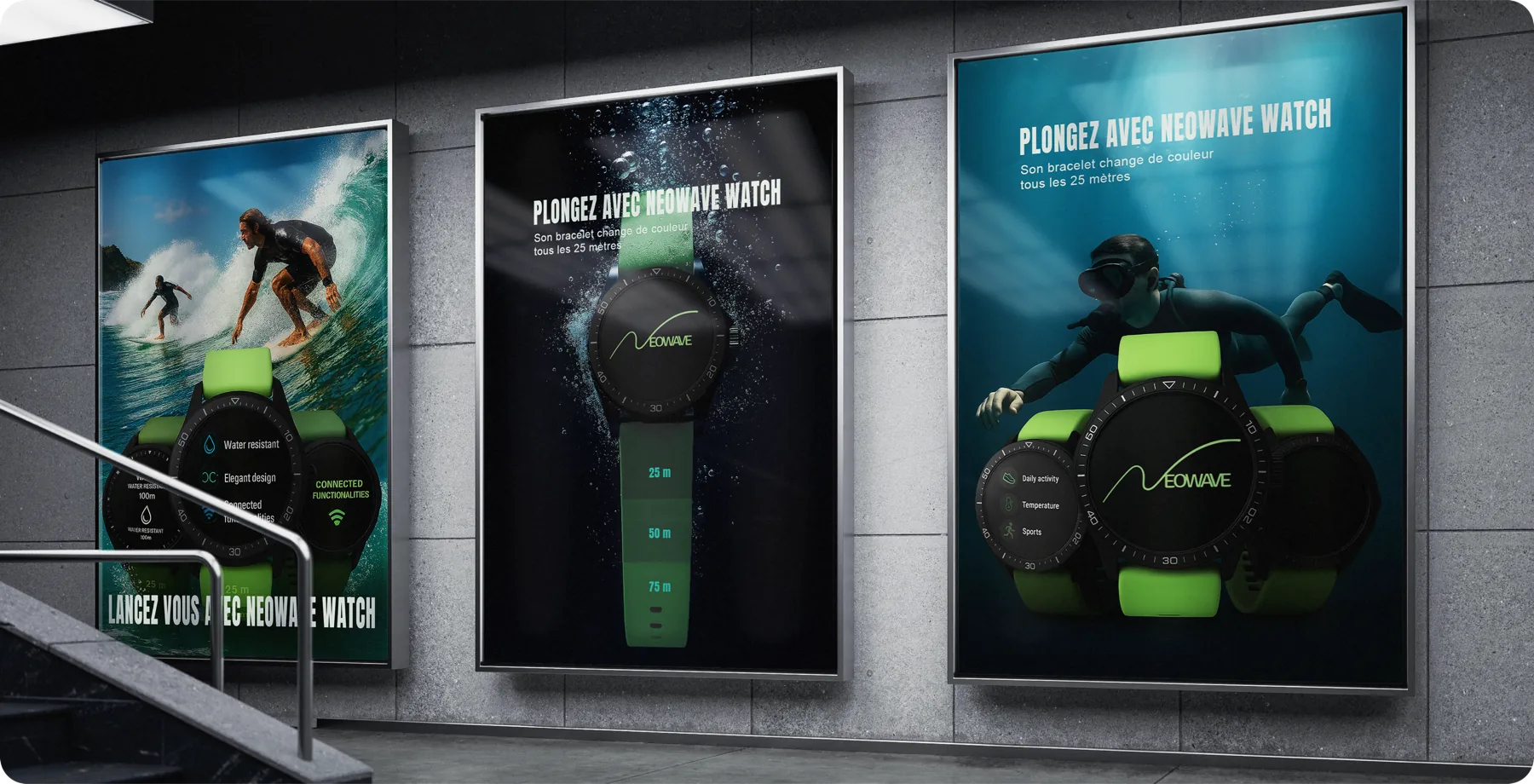 Campagne d'affichage Neowave